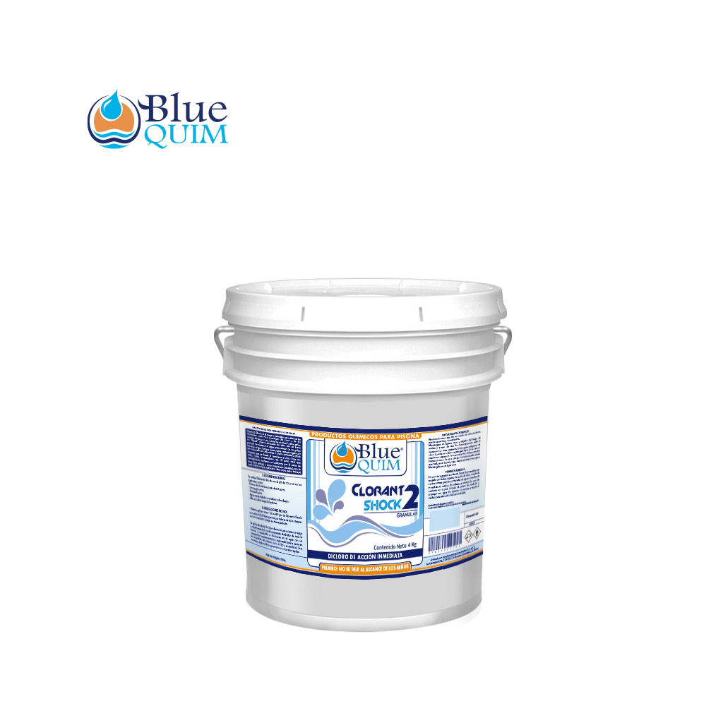 Dicloro de Acción Inmediata Clorant 2 Shock 4 kg – Blue Quim