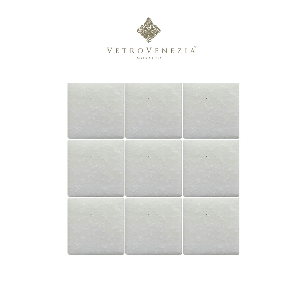 Mosaico Color blanco ostión “A010” 2×2 cm – Vetro Venezia