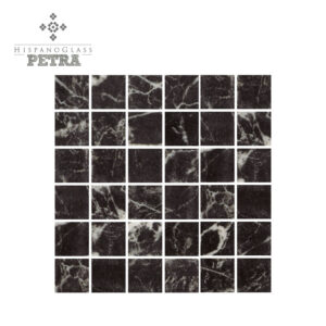 Petra Mármol Nero 2.5×2.5 cms, Línea Petra – Italo Vitreo