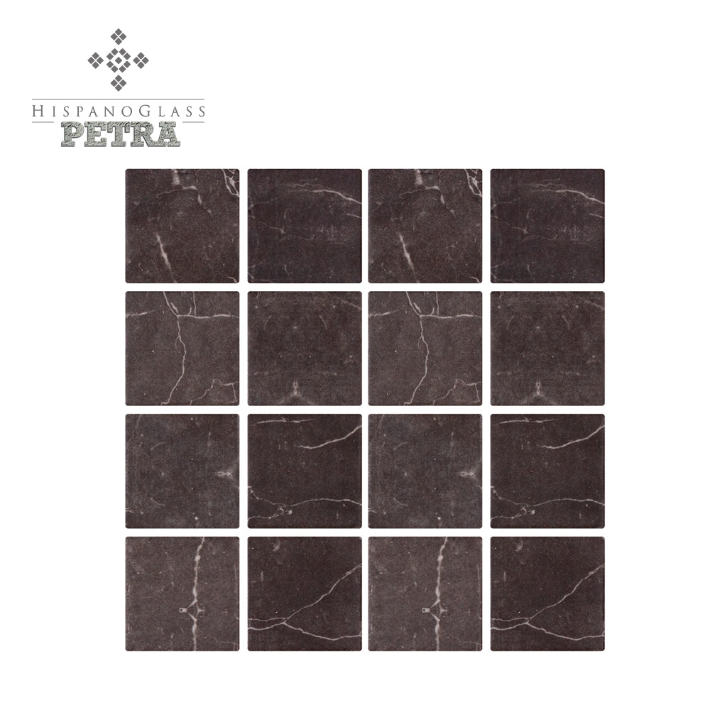 Petra Mármol Nero 5×5 cms, Línea Petra – Italo Vitreo