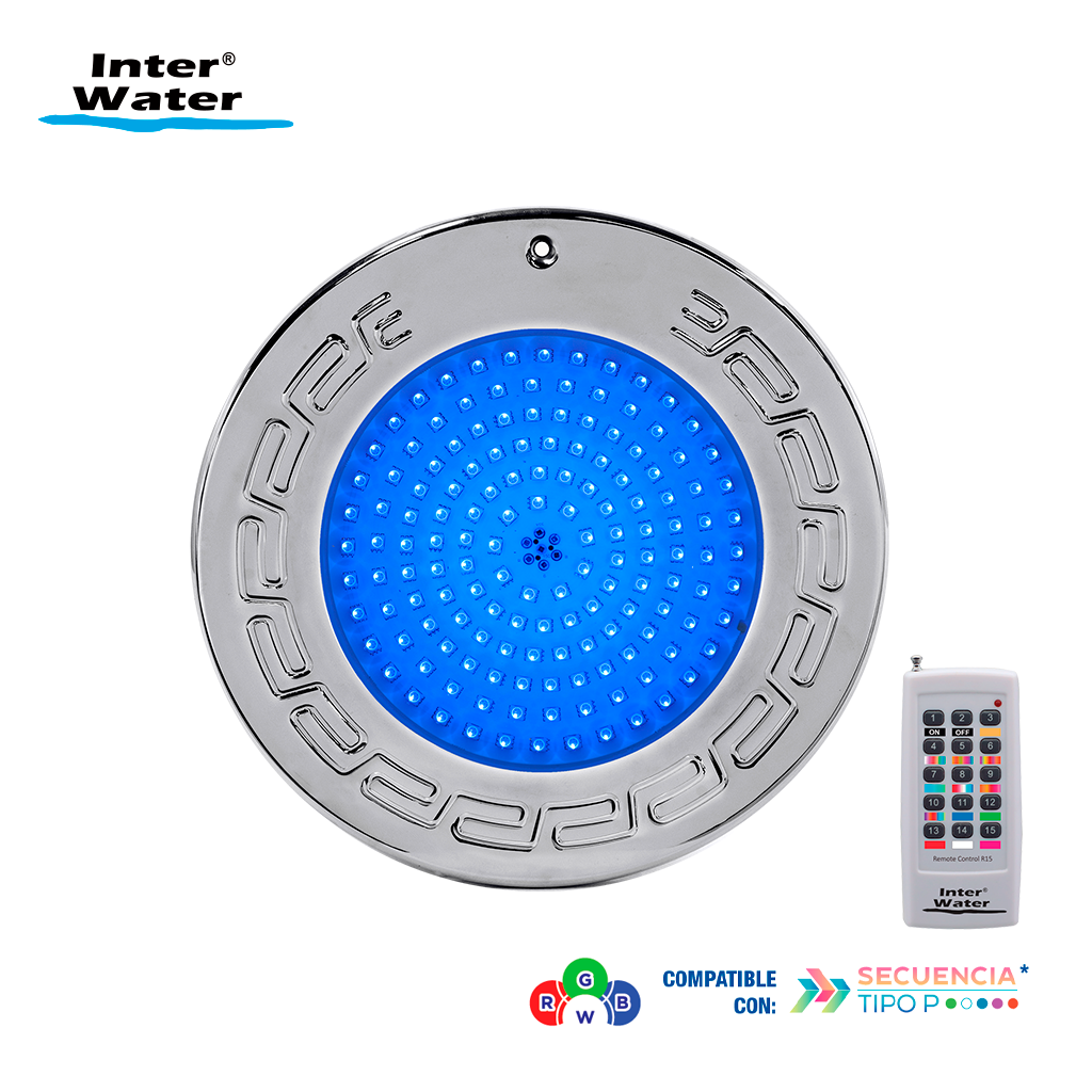 Reflector Inter NOVA LED Acero Inox, RGBW, 25 cms, con control – Inter Water - Imagen 5