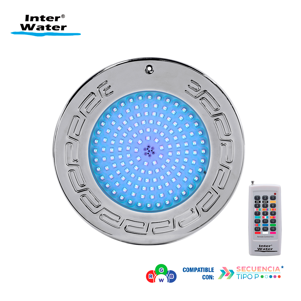 Reflector Inter NOVA LED Acero Inox, RGBW, 25 cms, con control – Inter Water - Imagen 6