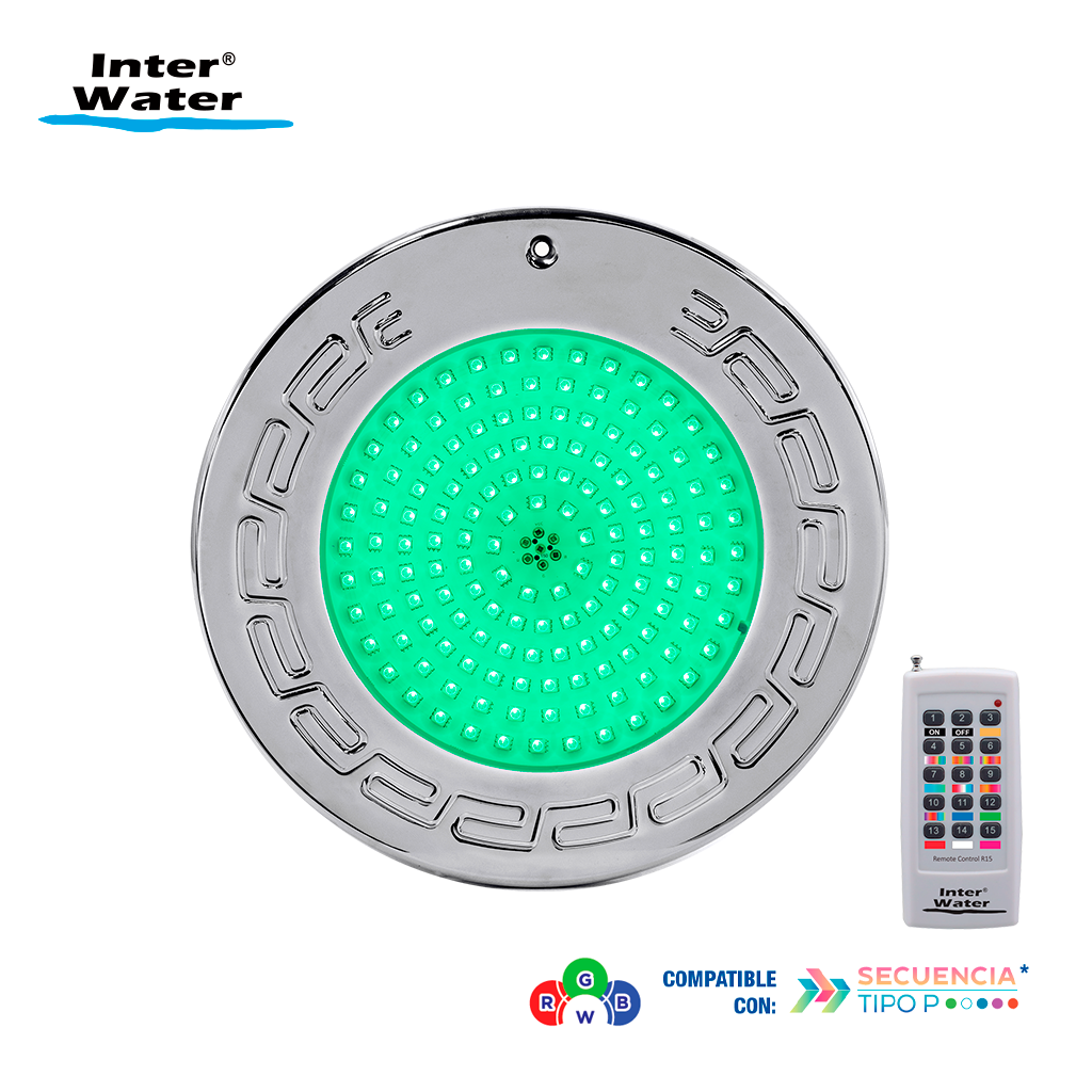 Reflector Inter NOVA LED Acero Inox, RGBW, 25 cms, con control – Inter Water - Imagen 7