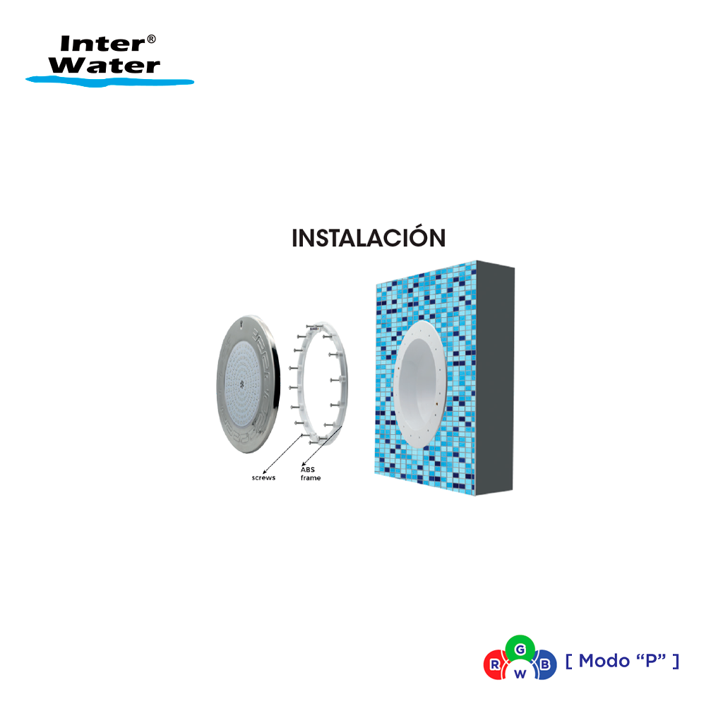Reflector Inter NOVA LED Acero Inox, 15 cms, con Control – Inter Water - Imagen 2