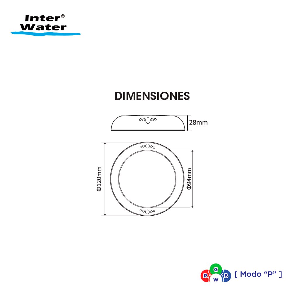 Reflector LED Plano MINI NOVA LED con Control – Inter Water - Imagen 6
